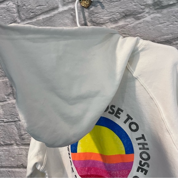 Spiritual Gangster Shine Classic Raglan Hoodie Cream Women’s Medium (FLAWED) - Picture 10 of 16